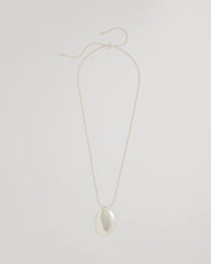 Chico's | Adjustable Silvertone Pendant Necklace/ Silver