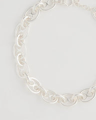 Chico's | Mariner Silvertone Link Necklace/ Silver