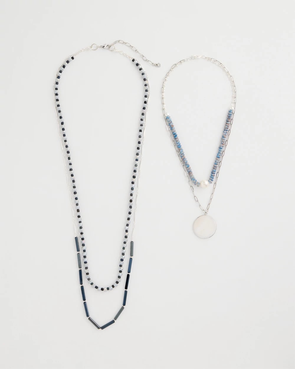 Chico's | Siren Pendant Layered Necklace/ Blue