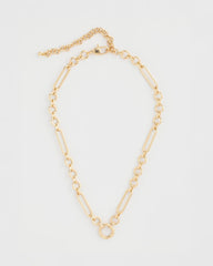 Chico's | Shiny Goldtone Novelty Charm Necklace/ Gold