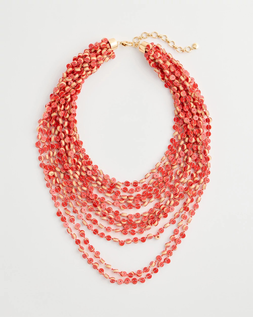 Chico's | Coral Multi-Strand Necklace/ Coral