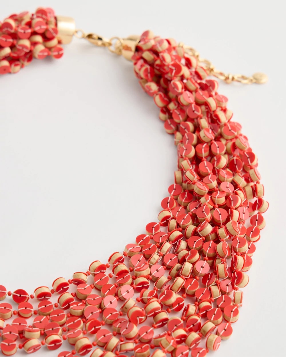 Chico's | Coral Multi-Strand Necklace/ Coral
