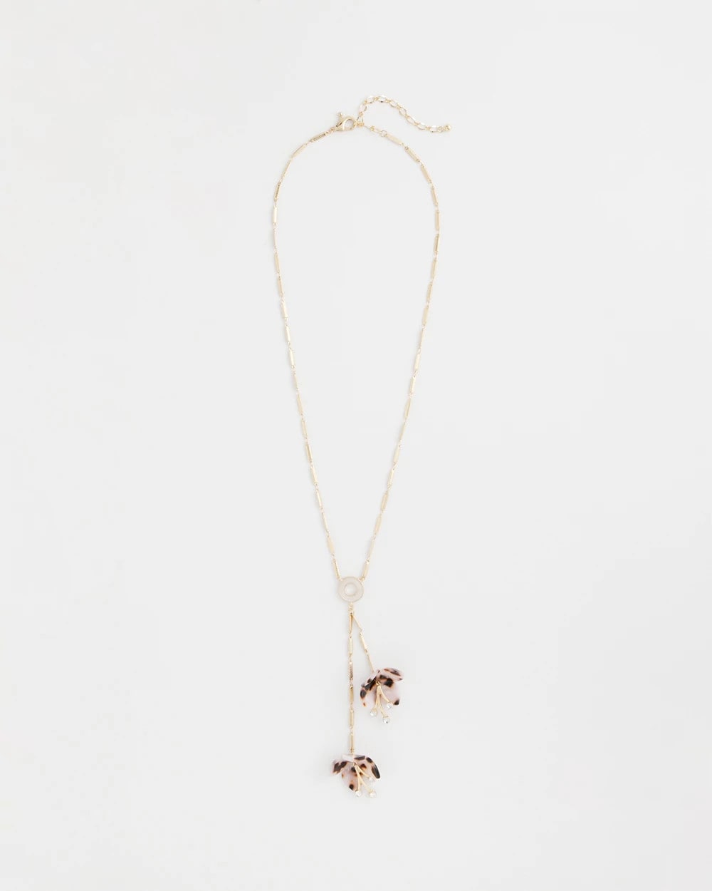Chico's | Tortoise Spider Lily Y-Necklace/ Neutral