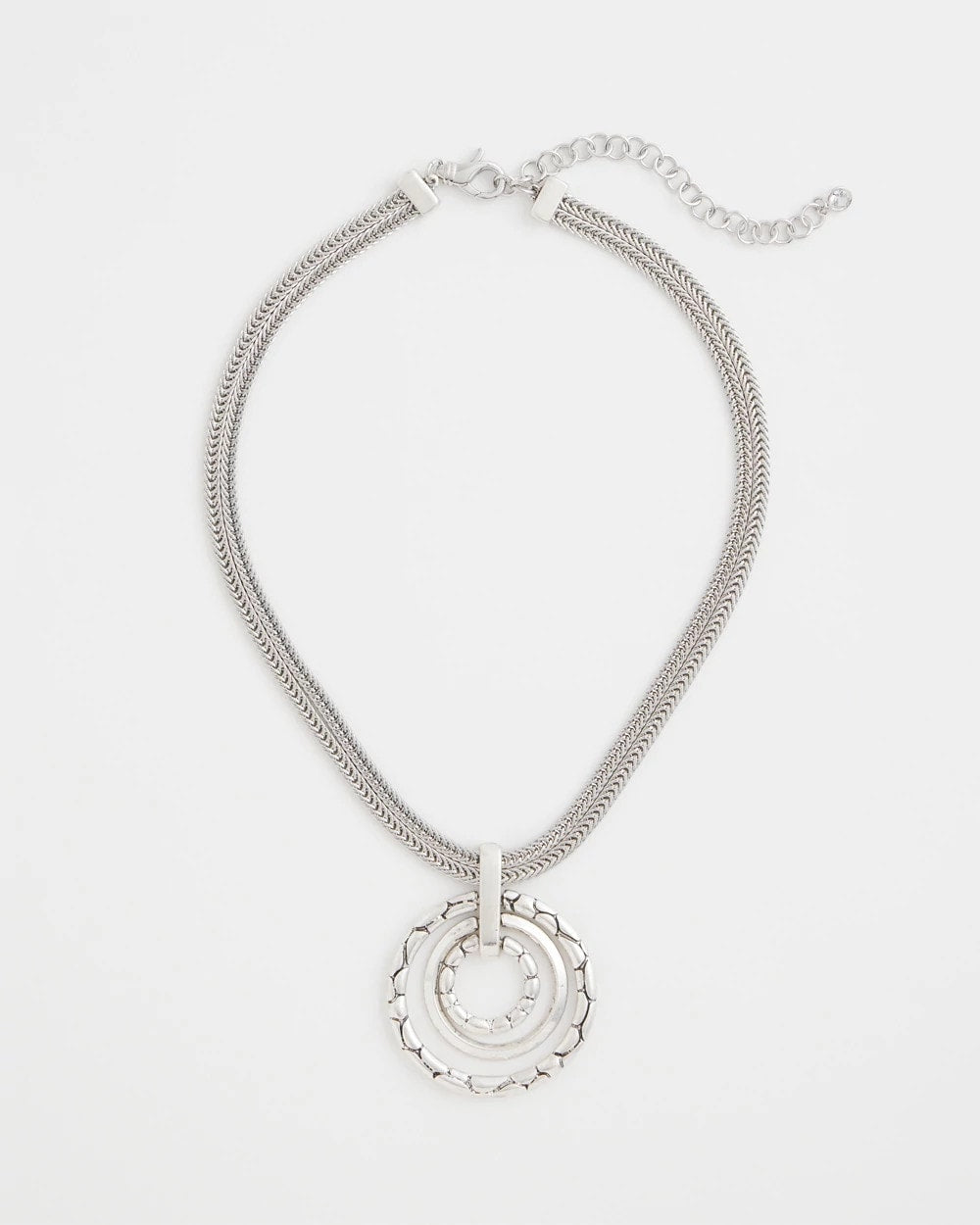 Chico's | Silver Short Pendant Necklace/ Silver