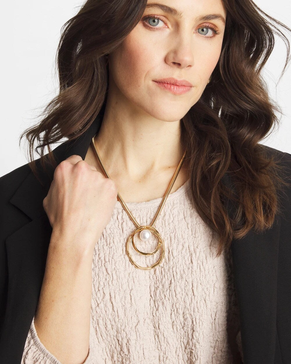 Chico's | Pearl and Gold Pendant/ Pearl