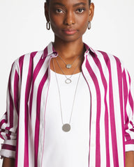 Chico's | Silver Triple Pendant Necklace/ Silver