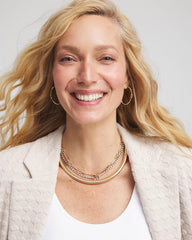 Chico's | Mixed Metal Link Triple-Strand Necklace/ Mixed Metals