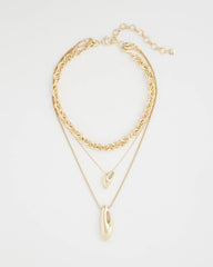 Chico's | Convertible Three-Strand Pendant Necklace/ Gold