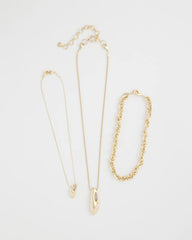 Chico's | Convertible Three-Strand Pendant Necklace/ Gold