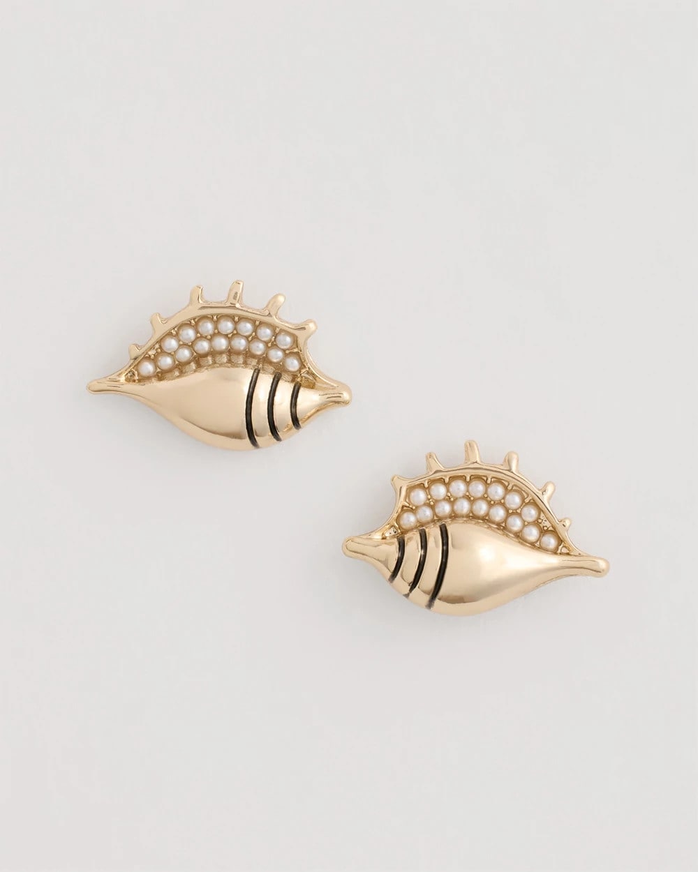 Chico's | Conch Stud Earrings/ Gold