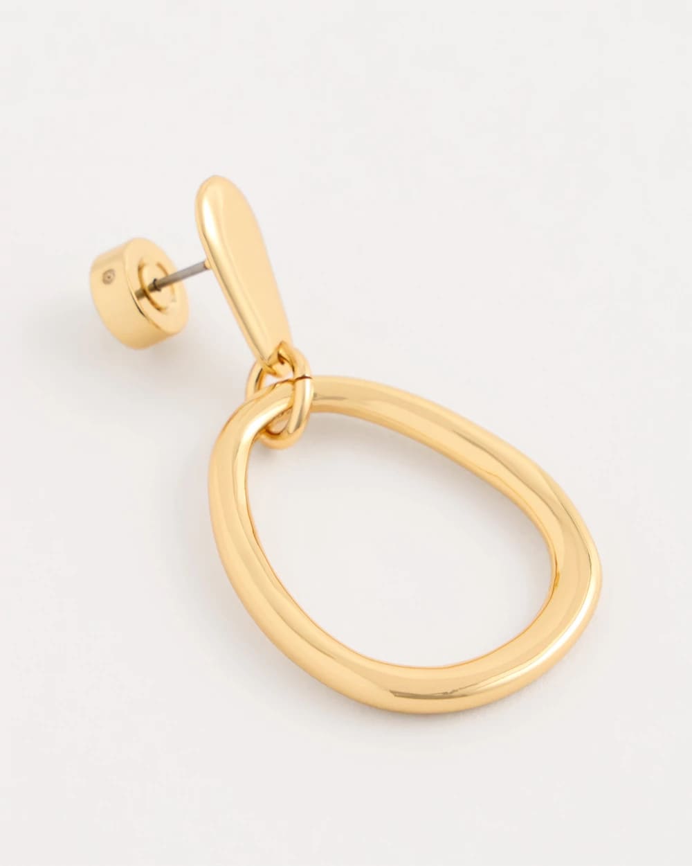 Chico's | Goldtone Open Circle Drop Earrings/ Gold