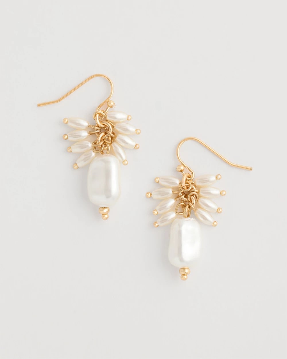 Chico's | Pearl Cluster Drop Earrings/ Pearl