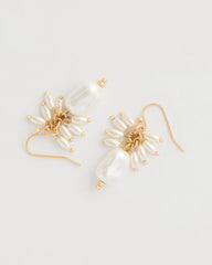 Chico's | Pearl Cluster Drop Earrings/ Pearl