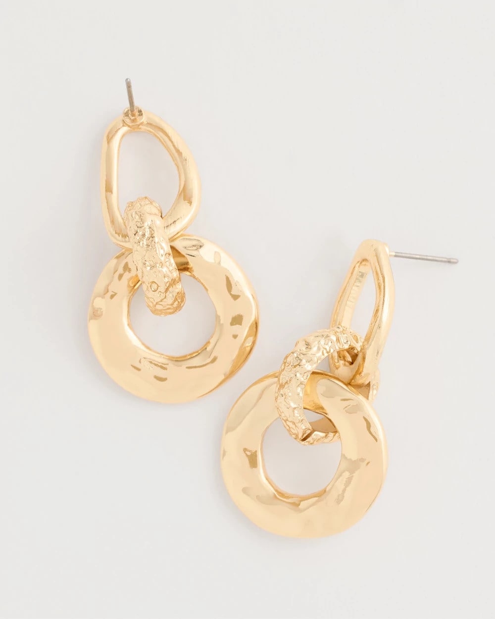 Chico's | Golden Link Drop Earrings/ Gold