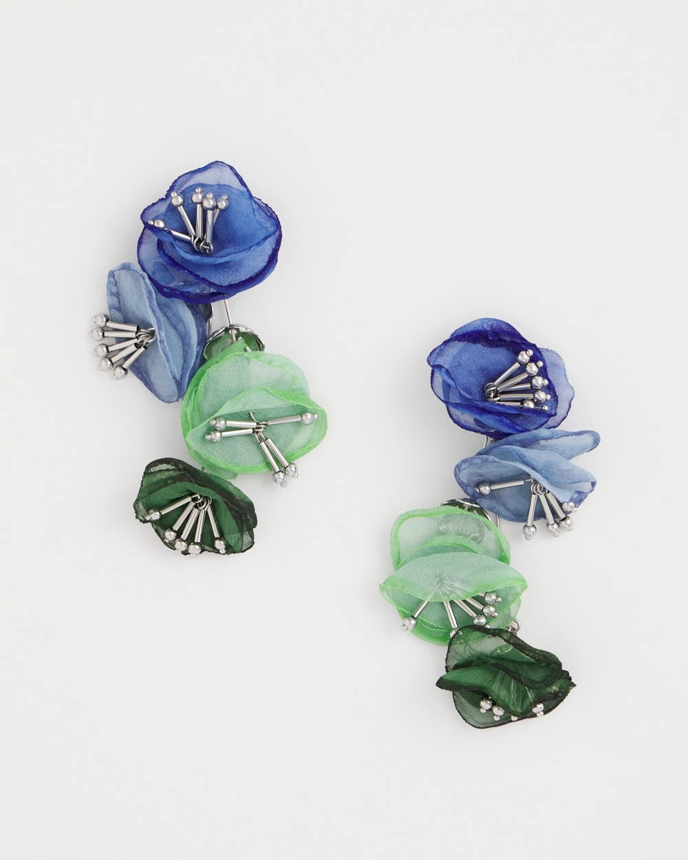 Chico's | Multi Floral Linear Earrings/ Multi