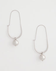 Chico's | Silver Bead Threader Earrings/ Silver