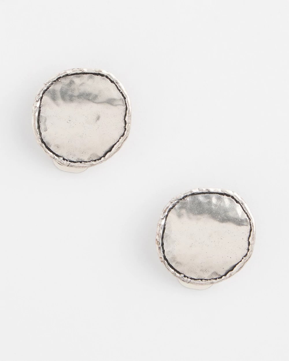 Chico's | No Droop™ Silver Tone Clip-On Earrings/ Silver