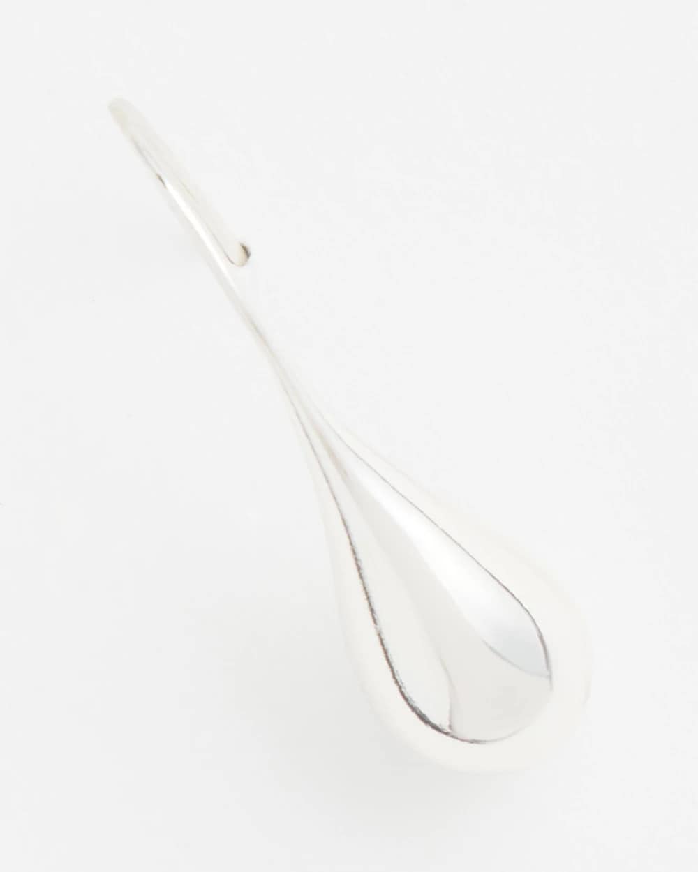 Chico's | No Droop™ Silver Tone Teardrop Threader Earrings/ Silver