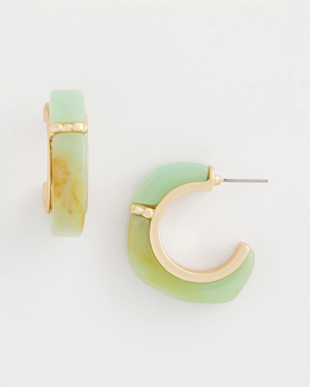Chico's | Aqua Tone Hoop Earrings/ Aqua