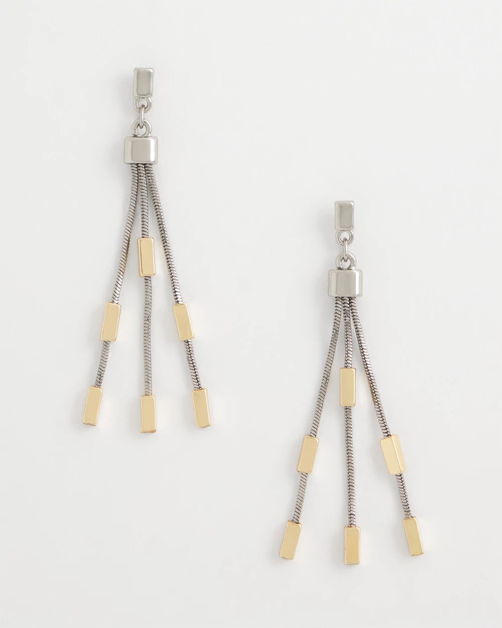 Chico's | Mixed Metal Linear Earrings/ Mixed Metals