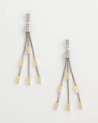 Chico's | Mixed Metal Linear Earrings/ Mixed Metals