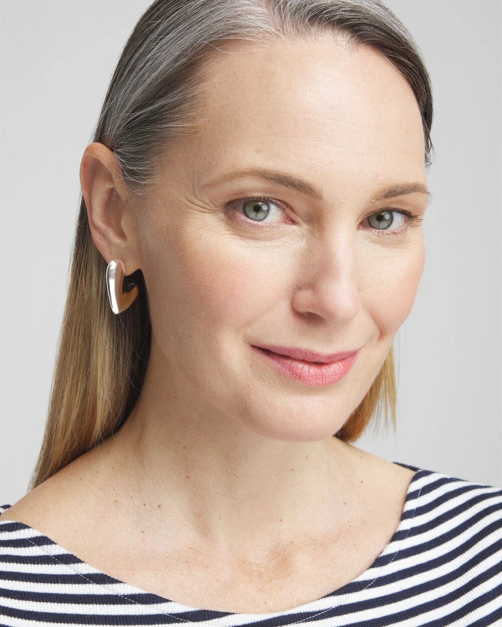 Chico's | No Droop® Silver Tone Mini Hoops/ Silver