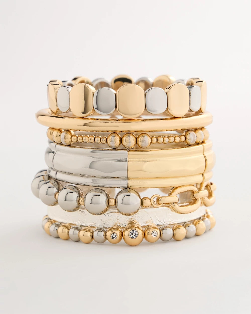 Chico's | Mixed Metal Hinge Cuff Bracelet/ Mixed Metals