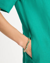Chico's | Genuine Howlite Beaded Stretch Bracelet/ Green