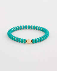 Chico's | Green Round Stretch Bracelet/ Teal