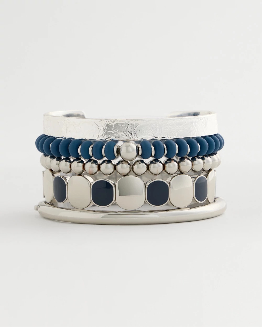 Chico's | Navy Round Stretch Bracelet/ Navy
