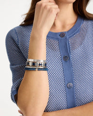 Chico's | Navy Round Stretch Bracelet/ Navy