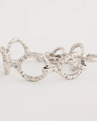 Chico's | Silvertone Open Link Toggle Bracelet/ Silver