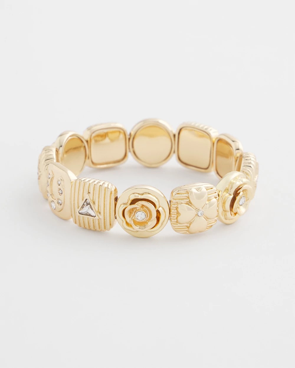 Chico's | Stretch Lucky Charm Bracelet/ Gold
