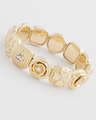 Chico's | Stretch Lucky Charm Bracelet/ Gold