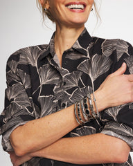Chico's | Black Large Stretch Bracelet/ Black