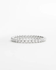 Chico's | Faux Tennis Stretch Bracelet/ Silver