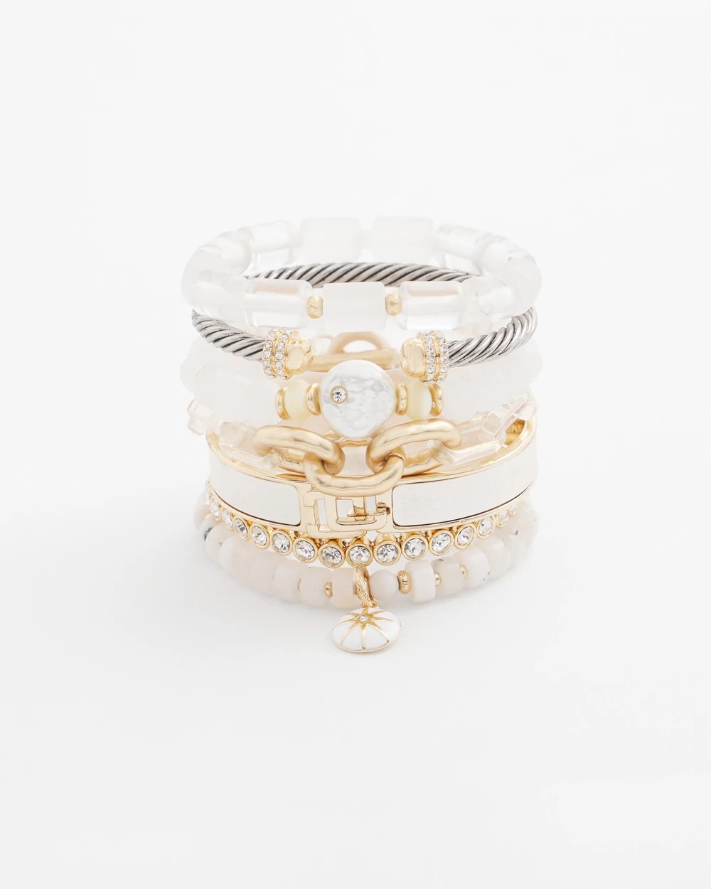 Chico's | Goldtone Stretch Tennis Bracelet/ Gold