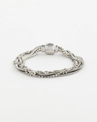 Chico's | Silvertone Multistrand Bracelet/ Silver