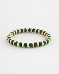Chico's | Green Gold Slice Stretch Bracelet/ Green