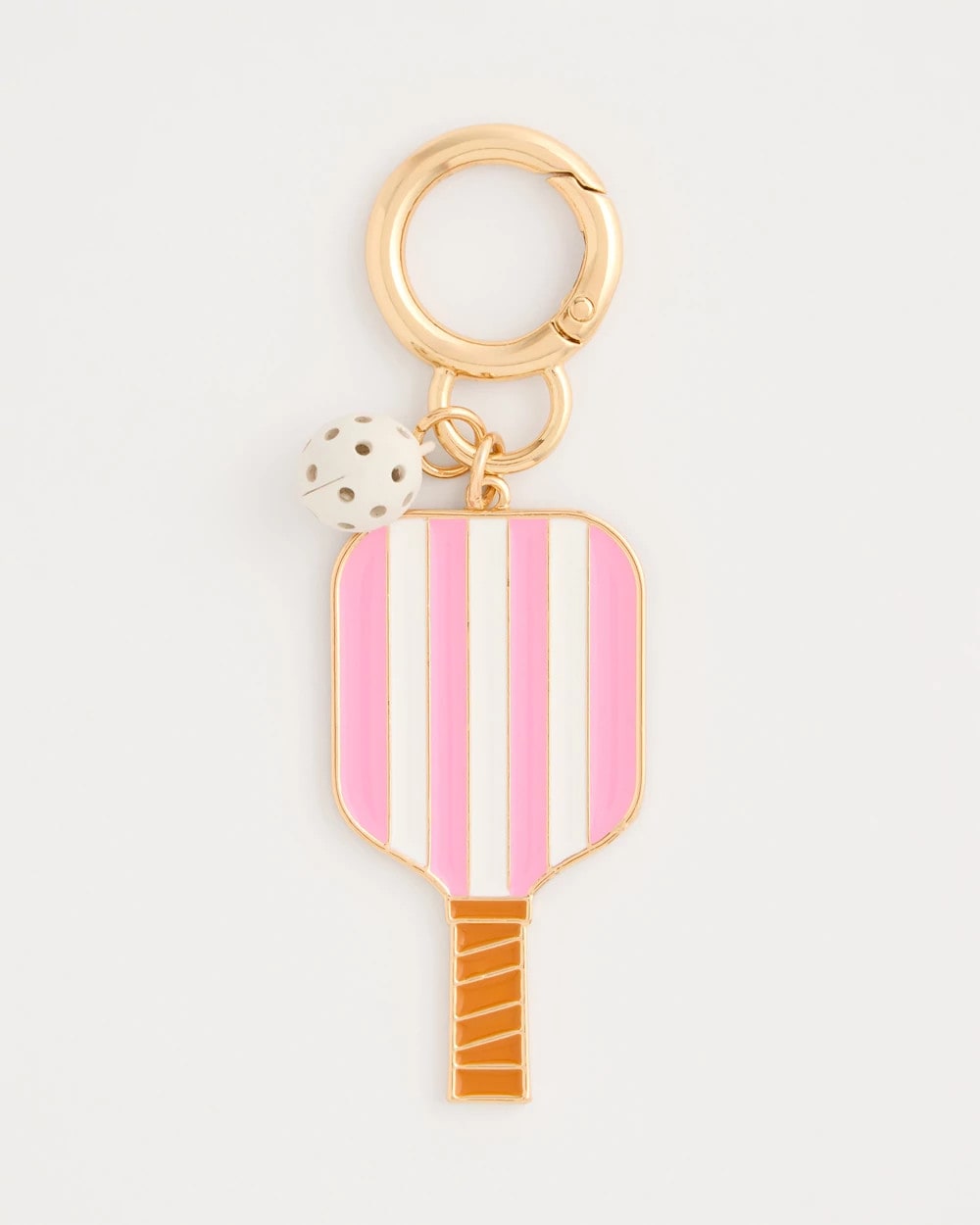 Chico's | Pink Enamel Pickleball Bag Charm/ Pink