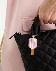 Chico's | Pink Enamel Pickleball Bag Charm/ Pink