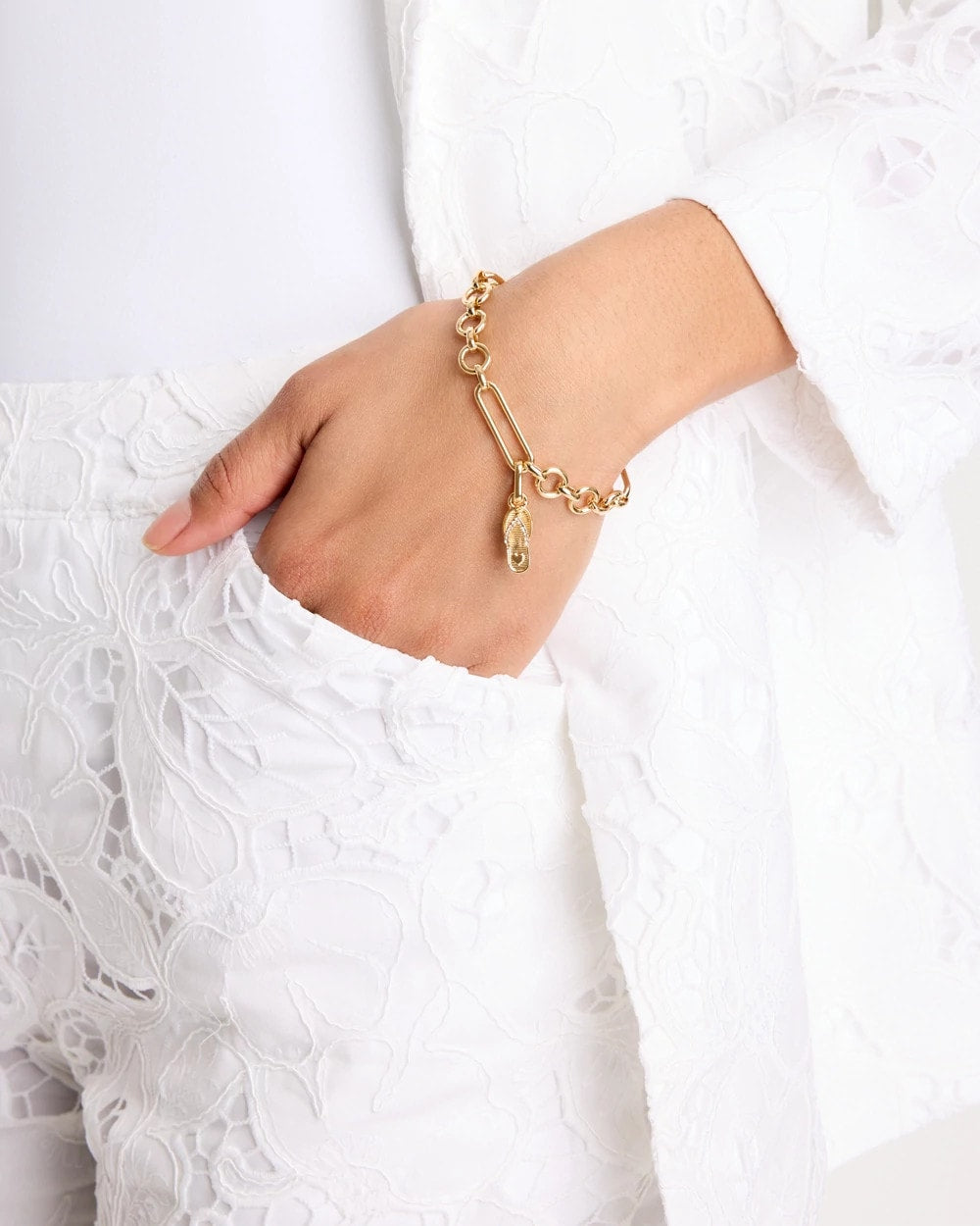 Chico's | Flip Flop Charm/ Gold
