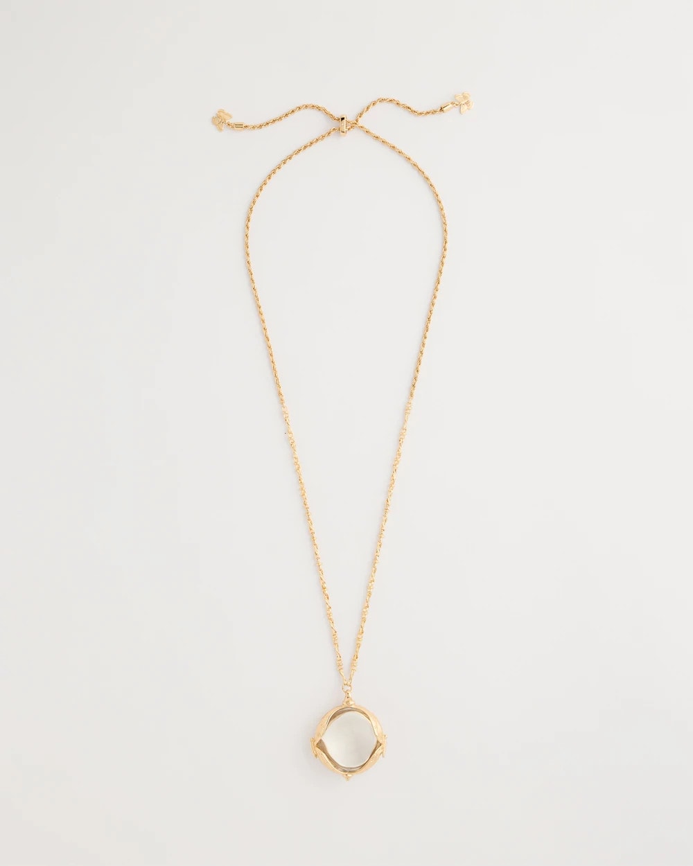 Chico's | Butterfly Wing Monocle Necklace/ Gold