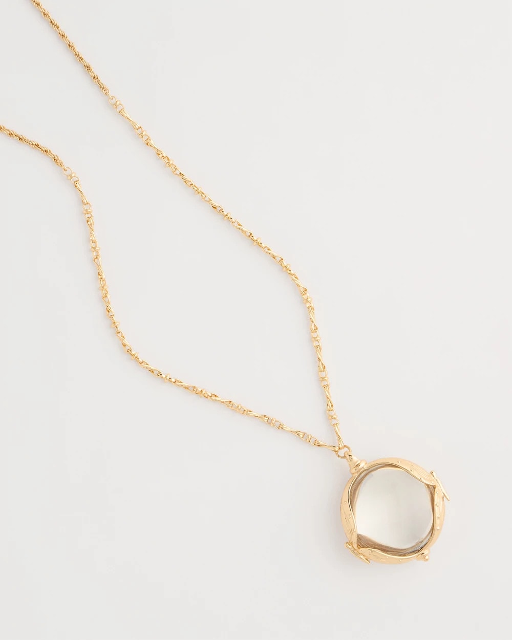 Chico's | Butterfly Wing Monocle Necklace/ Gold