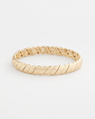 Chico's | Thin Twist Stretch Bracelet/ Gold