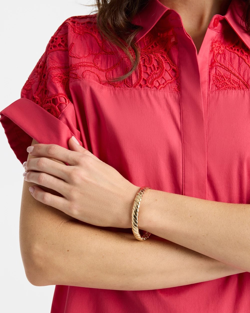 Chico's | Thin Twist Stretch Bracelet/ Gold