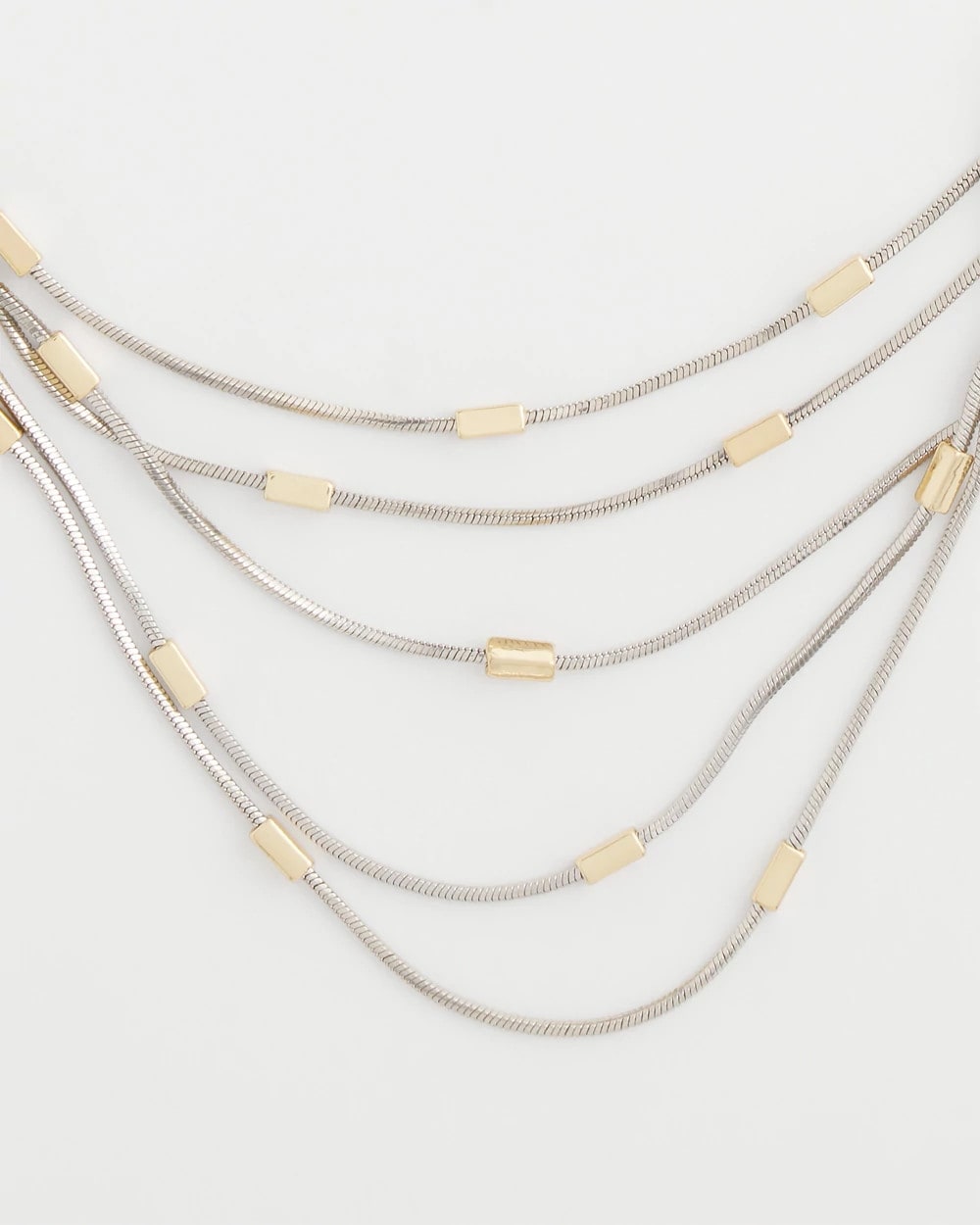 Chico's | Mixed Metal Multi-Strand Necklace/ Mixed Metals