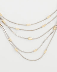 Chico's | Mixed Metal Multi-Strand Necklace/ Mixed Metals