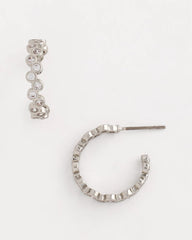 Chico's | No Droop® Silvertone Hoop Earrings/ Silver
