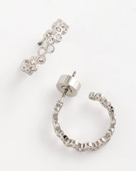 Chico's | No Droop® Silvertone Hoop Earrings/ Silver